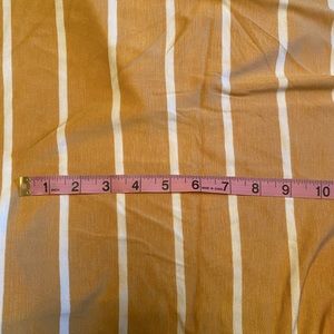 Stretch jersey fabric, yellow striped stretch cotton fabric, fabric by the yard